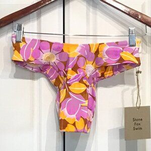 Stone Fox Swim Nola Bottoms Retro Bloom Color Size Small